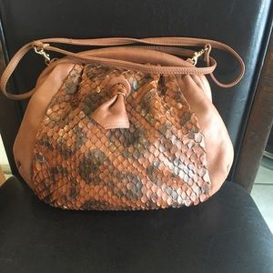 Alexa Borse Anaconda Snake Skin Shoulder Bag